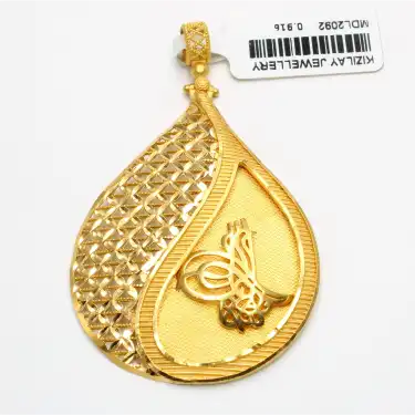 22 Ayar Tasarım Kolye Ucu