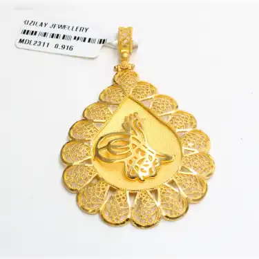 22 Ayar Tasarım Kolye Ucu