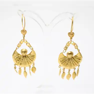 22 Ayar Tasarım Küpe