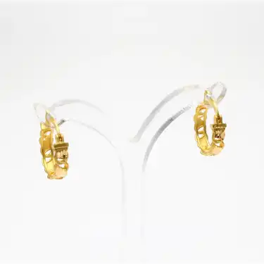 22 Ayar Tasarım Küpe