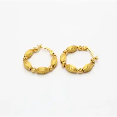 22 Ayar Tasarım Küpe