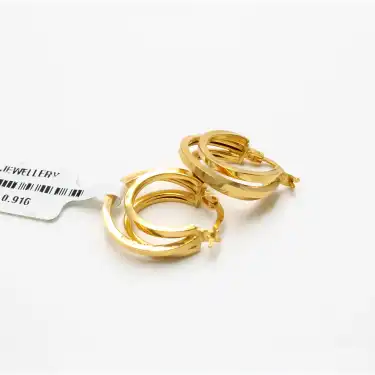 22 Ayar Tasarım Küpe