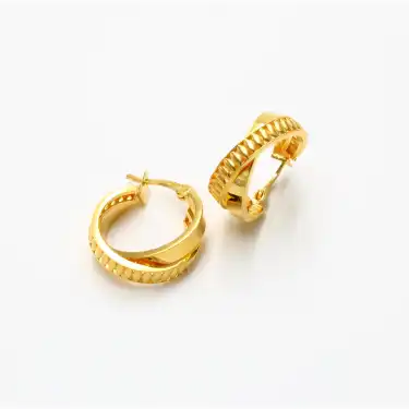 22 Ayar Tasarım Küpe