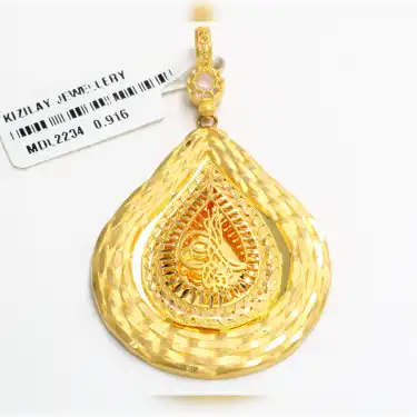 22 Ayar Tasarım Tuğra Kolye Ucu