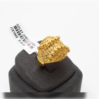 22 Ayar Tasarım Yüzük