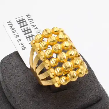 22 Ayar Tasarım Yüzük