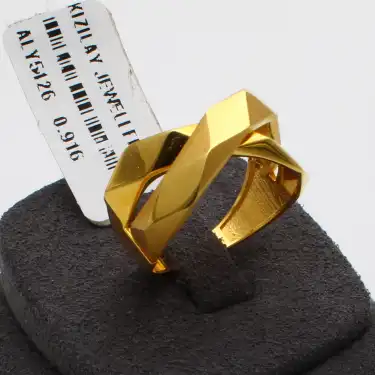 22 Ayar Tasarım Yüzük
