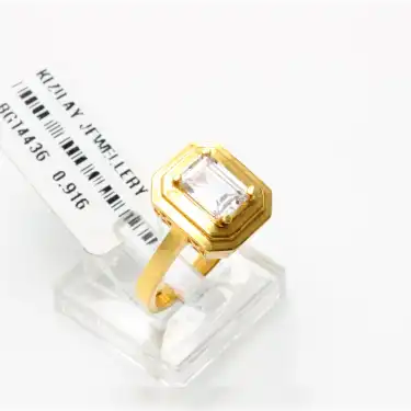 22 Ayar Taşlı Baget Yüzük