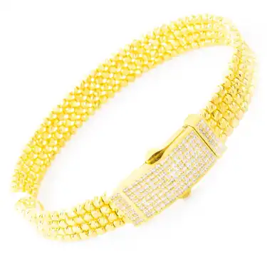 22 Ayar Taşlı Dorikalı Kelepçe