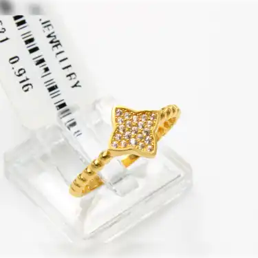 22 Ayar Taşlı Yüzük