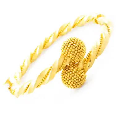 22 Ayar Toplu Sarmal Kelepçe Bilezik