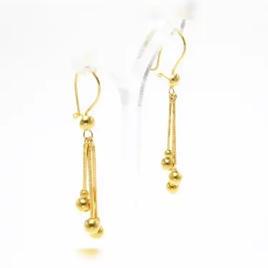 22 Ayar Toplu Uzun Küpe