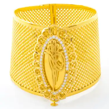 22 Ayar Tuğralı Taşlı Nokta Trabzon Kelepçe