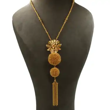 22 Ayar Uzun Dorikalı Kolye