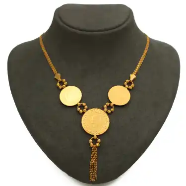 22 Ayar Yarım ve Çeyrek Kolye