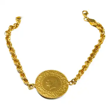 22 Ayar Yarım Zincir Bileklik