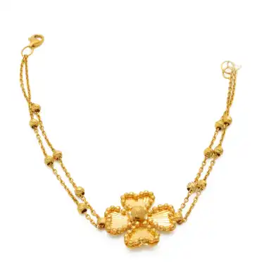 22 Ayar Yonca Bileklik