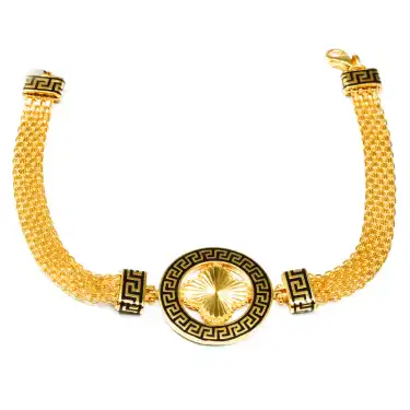 22 Ayar Yonca Desen Bileklik
