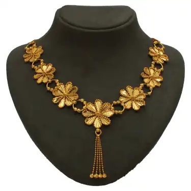 22 Ayar Yonca Dorikalı Kolye