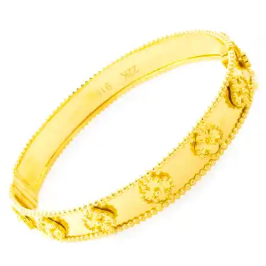 22 Ayar Yonca Kelepçe Bilezik