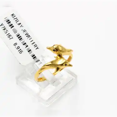 22 Ayar Yunus Yüzük