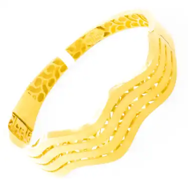 22 Ayar Zigzag Kelepçe Bilezik