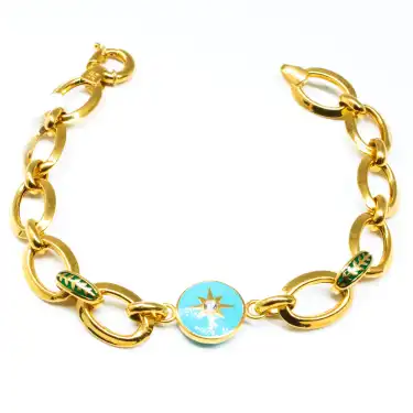 22 Ayar Zincir Obje Bileklik