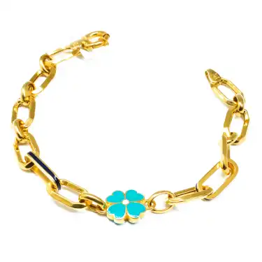 22 Ayar Zincir Yonca Bileklik