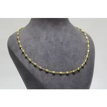 14 Ayar Altın Toplu İtalyan Badem Modeli Kolye