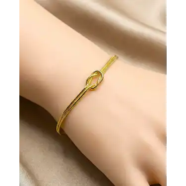 14 Ayar Altın Hediyelik Aşk Düğümü Bileklik 2.84GR KNY4574