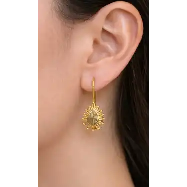 14 Ayar Altın Damla Küpe UME0129