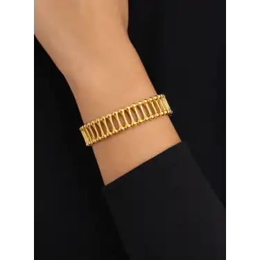 22 Ayar Altın Şık Tasarım Kelepçe Bilezik 38.10 GR KLP1928