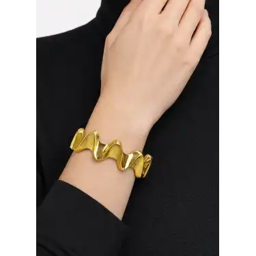 22 Ayar Altın Zikzak Modeli Kelepçe Bilezik 31.18 GR KLP0839