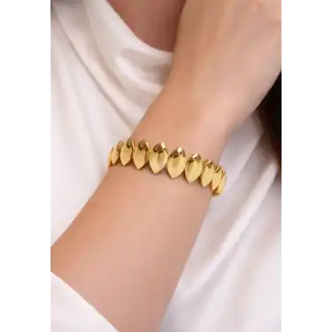 22 Ayar Altın Damla Model Kelepçe Bilezik 19.25 GR KLP1378