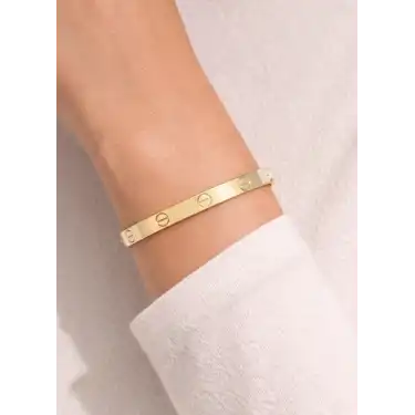 22 Ayar Altın Çivi Modeli Kelepçe Bilezik 12.29 GR KLP2307