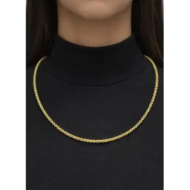 14 Ayar Altın Halat Modeli Zincir Kolye 3.90 GR 50 CM