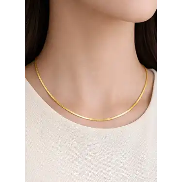 14 Ayar Altın İtalyan Örme Modeli Kolye