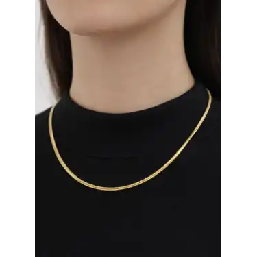 14 Ayar Altın Balık Sırtı Modeli Kolye