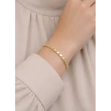 14 Ayar Pullu Zincir Modeli Bileklik Künye