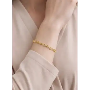 14 Ayar Altın Dorikalı Bileklik