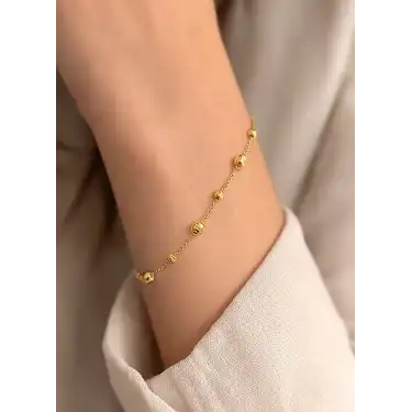 14 Ayar Altın Dorikalı Bileklik