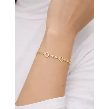 14 Ayar Altın Kalpli Künye