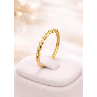 22 Ayar Altın Yüzük Sarmal Model 1.39GR YZK6215