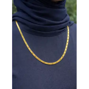 22 Ayar Altın İtalyan Yassı Model Kolye 11.18 GR KLY4018