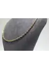 14 Ayar Altın Halkalı Kolye Zincir