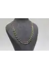 14 Ayar Altın Çok Renkli ( GOLD&SİLVER&ROSE ) Dorikalı Şık Kolye