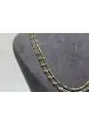 14 Ayar Altın Çok Renkli ( GOLD&SİLVER&ROSE ) Dorikalı Şık Kolye