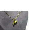 14 Ayar Gerçek Altın Y Harfi Kolye Ucu Zinciri