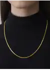 14 Ayar Altın Modern Pullu Zincir Modeli Kolye