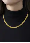 14 Ayar Altın İtalyan Hasır Kolye